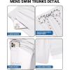 imageCOOFANDY 2 in 1 Mens Swim Trunks 7 Inch Quick Dry Board Shorts Beach Swim Shorts Bathing Suit with Compression LinerWhite