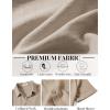 imageCOOFANDY Mens Button Down Shirt Short Sleeve Casual Shirts Linen Textured Summer Beach ShirtsKhaki
