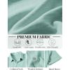 imageCOOFANDY Mens Button Down Shirt Short Sleeve Casual Shirts Linen Textured Summer Beach ShirtsSage Green