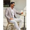imageCOOFANDY Mens Casual Blazer Knit Sport Coat Lightweight Two Button Suit JacketCoffee