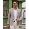 imageCOOFANDY Mens Casual Blazer Knit Sport Coat Lightweight Two Button Suit JacketCoffee