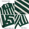 imageCOOFANDY Mens Knit Shirts Short Sleeve Button Down Polo Shirt Striped Casual Summer Beach ShirtsGreen  Beige