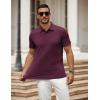 imageCOOFANDY Mens Polo Shirt Golf Quick Dry Performance Short Sleeve Moisture Wicking Athletic Polo Collared Tennis TShirtCrimson Red