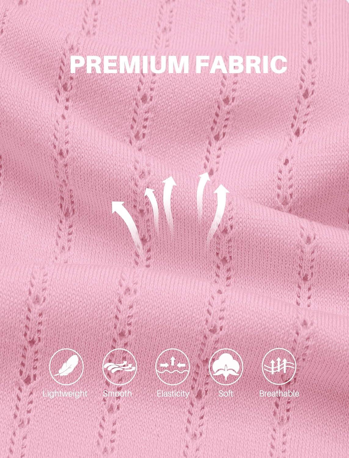 imageCOOFANDY Mens Short Sleeve Knit Shirt Casual Button Down Shirt Vintage Striped Knitted Golf Beach TopsCoral Pink