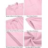 imageCOOFANDY Mens 2 Piece Cotton Sets Casual Long Sleeve Cuban Henley Shirt and Loose Pants Set Beach Vacation OutfitsDark Pink