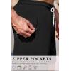 imageCOOFANDY Mens 7 Swim Trunks with Compression Liner Stretch Swimming Shorts with Zipper PocketsBlack