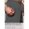 imageCOOFANDY Mens 7 Swim Trunks with Compression Liner Stretch Swimming Shorts with Zipper PocketsDark Grey