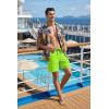 imageCOOFANDY Mens 7 Swim Trunks with Compression Liner Stretch Swimming Shorts with Zipper PocketsFluorescent Green