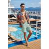 imageCOOFANDY Mens 7 Swim Trunks with Compression Liner Stretch Swimming Shorts with Zipper PocketsMint Green