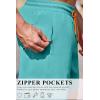 imageCOOFANDY Mens 7 Swim Trunks with Compression Liner Stretch Swimming Shorts with Zipper PocketsTeal