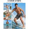imageCOOFANDY Mens 7 Swim Trunks with Compression Liner Stretch Swimming Shorts with Zipper PocketsTeal
