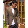 imageCOOFANDY Mens Blazer Casual Two Buttons Sport Coats Lightweight Suit JacketBrown