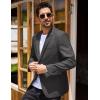 imageCOOFANDY Mens Blazer Casual Two Buttons Sport Coats Lightweight Suit JacketDark Charcoal