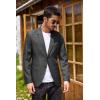 imageCOOFANDY Mens Blazer Casual Two Buttons Sport Coats Lightweight Suit JacketDark Charcoal