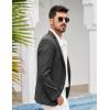 imageCOOFANDY Mens Blazer Casual Two Buttons Sport Coats Lightweight Suit JacketDark Charcoal