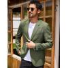 imageCOOFANDY Mens Blazer Casual Two Buttons Sport Coats Lightweight Suit JacketDark Green