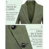 imageCOOFANDY Mens Blazer Casual Two Buttons Sport Coats Lightweight Suit JacketDark Green
