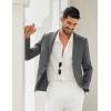 imageCOOFANDY Mens Blazer Casual Two Buttons Sport Coats Lightweight Suit JacketGray