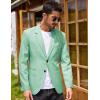 imageCOOFANDY Mens Blazer Casual Two Buttons Sport Coats Lightweight Suit JacketMint Green