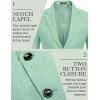 imageCOOFANDY Mens Blazer Casual Two Buttons Sport Coats Lightweight Suit JacketMint Green