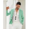 imageCOOFANDY Mens Blazer Casual Two Buttons Sport Coats Lightweight Suit JacketMint Green