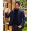 imageCOOFANDY Mens Blazer Casual Two Buttons Sport Coats Lightweight Suit JacketNavy Blue