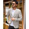 imageCOOFANDY Mens Blazer Casual Two Buttons Sport Coats Lightweight Suit JacketPastel Gray