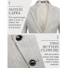 imageCOOFANDY Mens Blazer Casual Two Buttons Sport Coats Lightweight Suit JacketPastel Gray