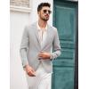 imageCOOFANDY Mens Blazer Casual Two Buttons Sport Coats Lightweight Suit JacketPastel Gray