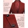 imageCOOFANDY Mens Blazer Casual Two Buttons Sport Coats Lightweight Suit JacketRed