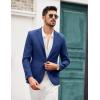 imageCOOFANDY Mens Blazer Casual Two Buttons Sport Coats Lightweight Suit JacketRoyal Blue