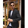imageCOOFANDY Mens Blazer Casual Two Buttons Sport Coats Lightweight Suit JacketSolid Color Blazer  Black
