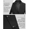 imageCOOFANDY Mens Blazer Casual Two Buttons Sport Coats Lightweight Suit JacketSolid Color Blazer  Black