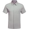 imageCOOFANDY Mens Casual Textured Short Sleeve Button Down Summer Beach ShirtLight Gray