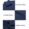 imageCOOFANDY Mens Casual Textured Short Sleeve Button Down Summer Beach ShirtNavy Blue