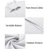 imageCOOFANDY Mens Casual Textured Short Sleeve Button Down Summer Beach ShirtWhite