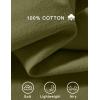 imageCOOFANDY Mens Cotton Linen Pants Lightweight Casual Linen Dress Pants Drawstring Summer Beach TrousersArmy Green