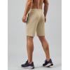 imageCOOFANDY Mens Gym Workout Shorts Quick Dry Athletic LooseFit Lightweight Running Shorts with Zipper PocketsBeige