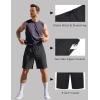 imageCOOFANDY Mens Gym Workout Shorts Quick Dry Athletic LooseFit Lightweight Running Shorts with Zipper PocketsBlack Onyx