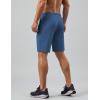 imageCOOFANDY Mens Gym Workout Shorts Quick Dry Athletic LooseFit Lightweight Running Shorts with Zipper PocketsDark Blue