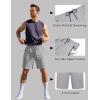 imageCOOFANDY Mens Gym Workout Shorts Quick Dry Athletic LooseFit Lightweight Running Shorts with Zipper PocketsQuiet Gray