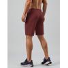 imageCOOFANDY Mens Gym Workout Shorts Quick Dry Athletic LooseFit Lightweight Running Shorts with Zipper PocketsWine Red