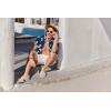 imageCOOFANDY Mens Hawaiian Shirts Short Sleeve Button Down Aloha Shirt Casual Beach ClothesDark Blue Palm Leaves