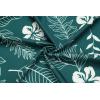 imageCOOFANDY Mens Hawaiian Shirts Short Sleeve Button Down Aloha Shirt Casual Beach ClothesGreen Fern Leaves