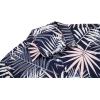 imageCOOFANDY Mens Hawaiian Shirts Short Sleeve Button Down Aloha Shirt Casual Beach ClothesNavy Blue Palm Leaves