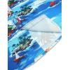 imageCOOFANDY Mens Hawaiian Shirts Short Sleeve Casual Button Down Tropical Beach ShirtSea Blue