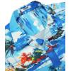 imageCOOFANDY Mens Hawaiian Shirts Short Sleeve Casual Button Down Tropical Beach ShirtSea Blue
