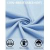 imageCOOFANDY Mens Knit Short Sleeve Button Down Polo ShirtsLight Blue