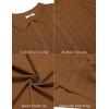 imageCOOFANDY Mens Knit Short Sleeve Shirts Button Down Vintage Knitted Polo Shirt Casual Beach Crochet Cable Vacation ShirtLight Brown