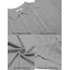 imageCOOFANDY Mens Knit Short Sleeve Shirts Button Down Vintage Knitted Polo Shirt Casual Beach Crochet Cable Vacation ShirtLight Gray